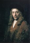 REMBRANDT Harmenszoon van Rijn A Young Man oil